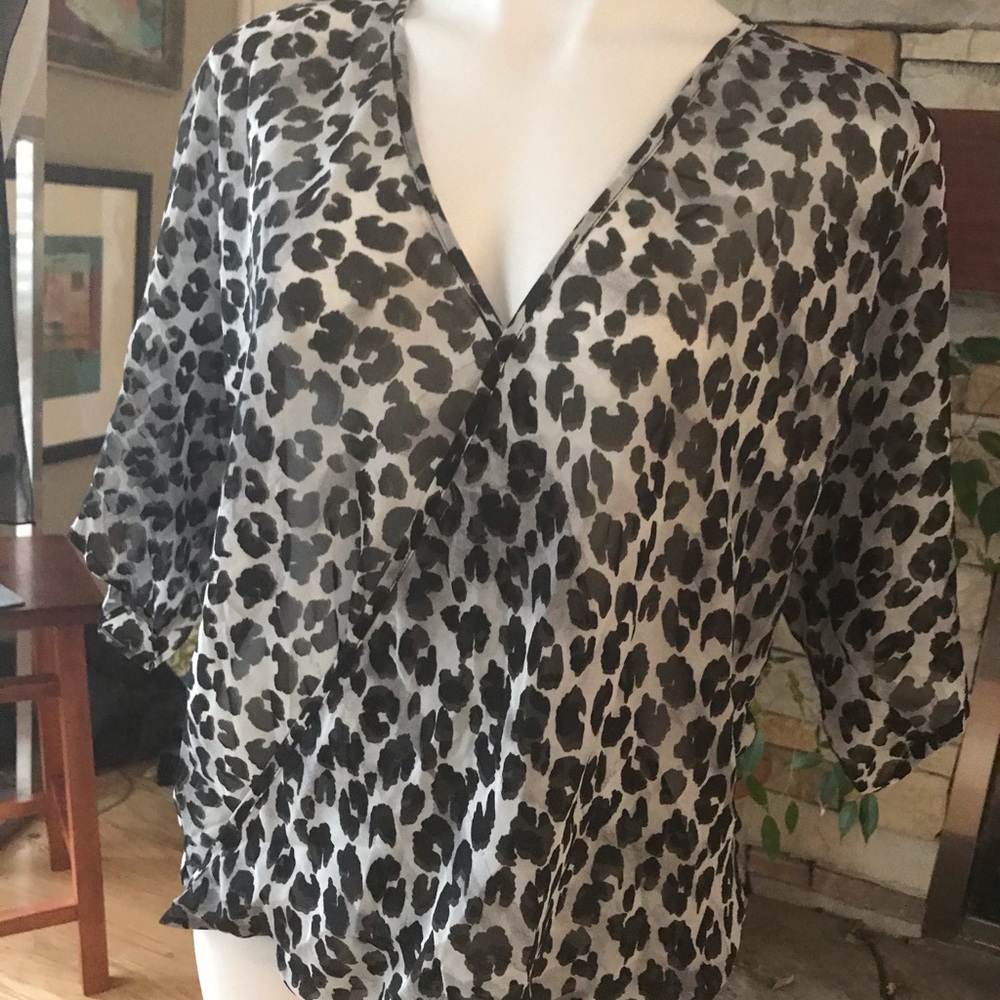Animal print blouse